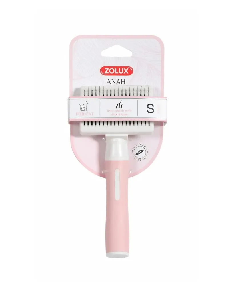 Brosse slicker rétractable Anah pour chat (S) - Zolux
