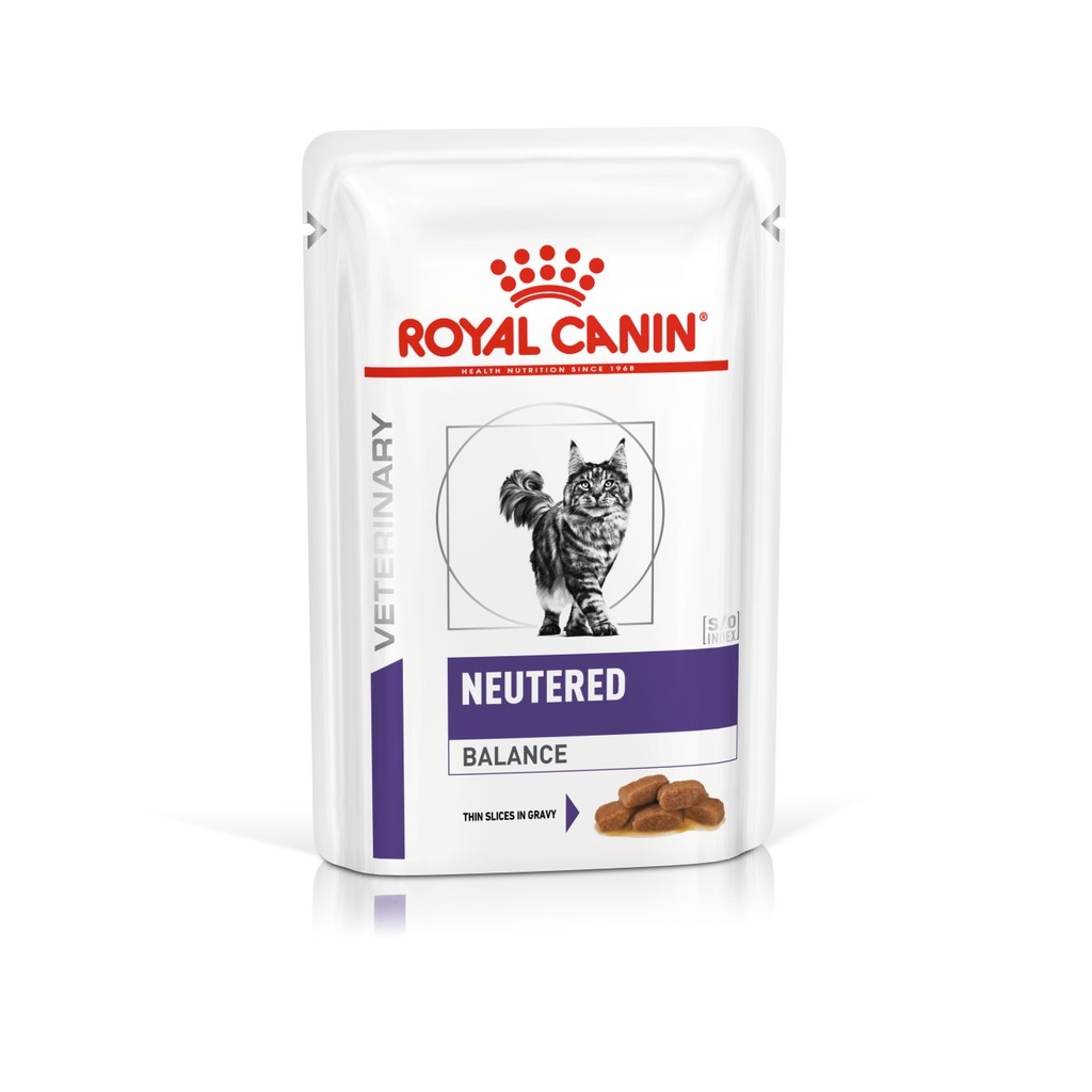 [15165] Bouchées en sauce pour chat stérilisé - Neutered Weight Balance (12 sachets 85 g) - Royal Canin Veterinary