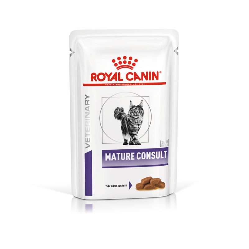 [15166] Cat Mature Consult pour chat senior Royal Canin (12 sachets 85 g) - Veterinary Care Nutrition