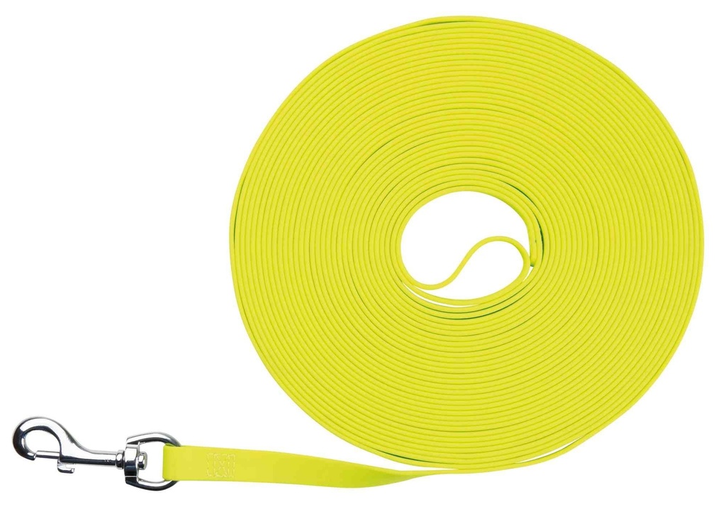 [15207_26801] Laisse à pister Easy Life pour chien M-XL - Jaune (15 m) - Trixie