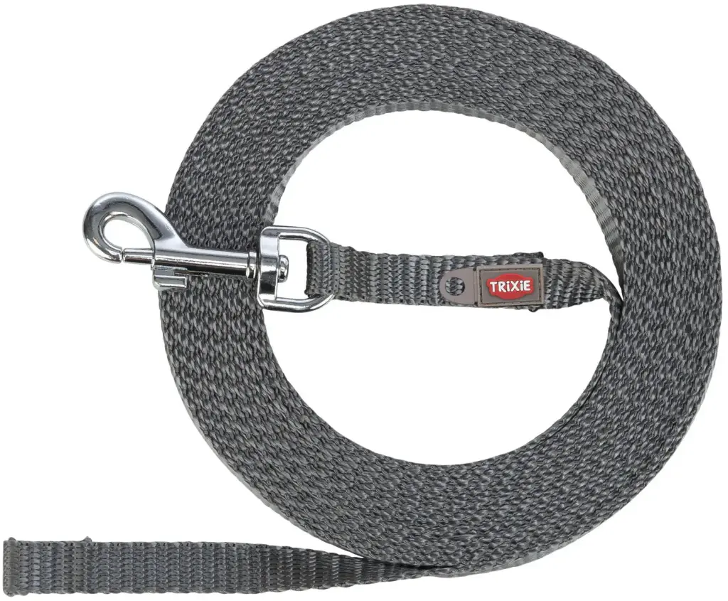 Longe à pister légère pour petits chiens - Gris (5 m) - Trixie