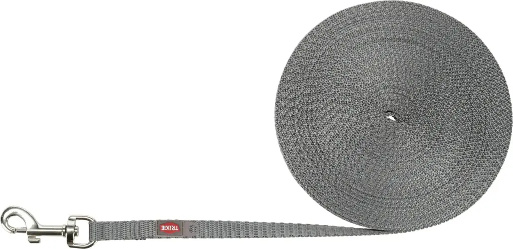 [15208_26809] Longe à pister légère pour petits chiens - Gris (10 m) - Trixie