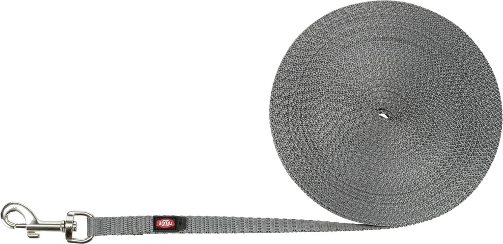 Longe à pister légère pour petits chiens - Gris (10 m) - Trixie