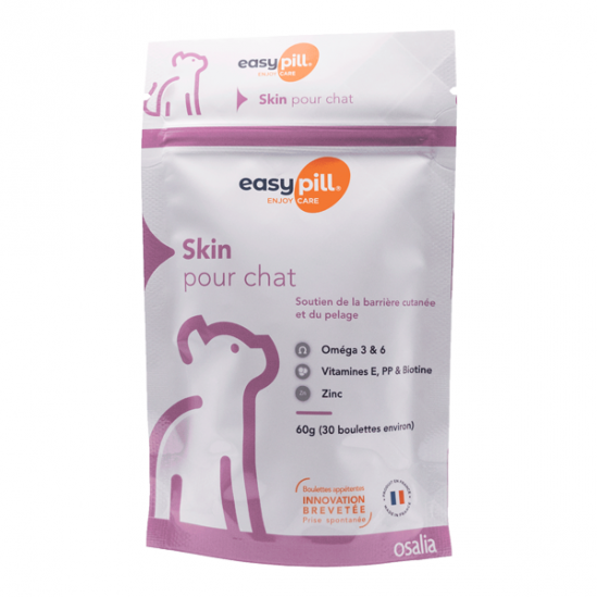 Easypill "Skin" confort cutané pour chat (30 boulettes) - Osalia