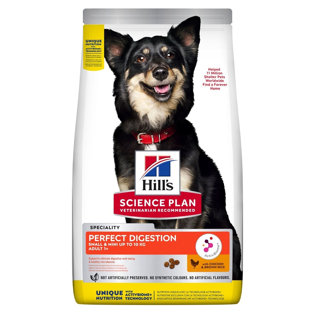 Croquettes pour petit chien Perfect Digestion (3 kg) - Hill's Science Plan