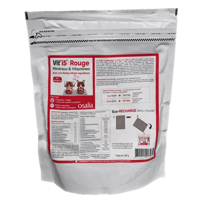 [15304] Éco-recharge Vit'I5 Rouge (600 g) - Osalia