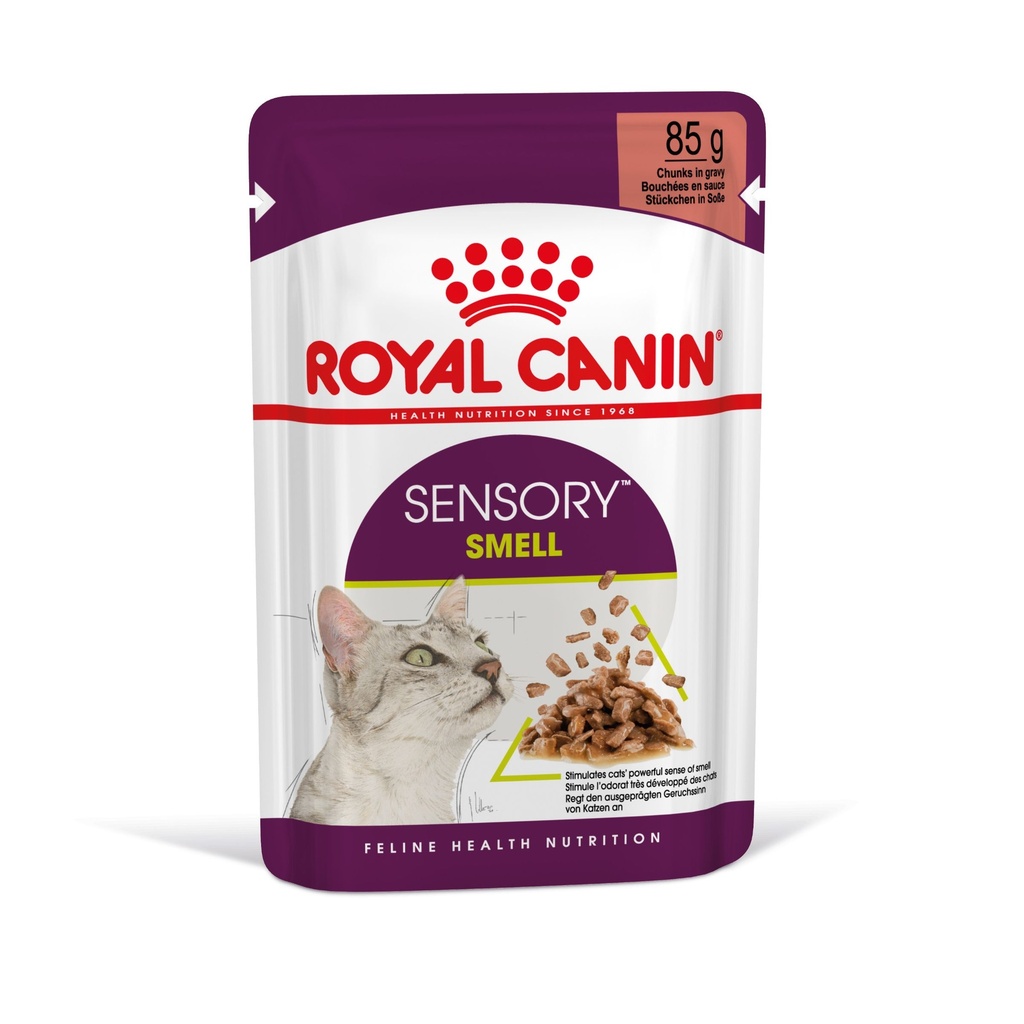 Bouchées en sauce pour chat Sensory Smell (12 sachets 85 g) - Royal Canin