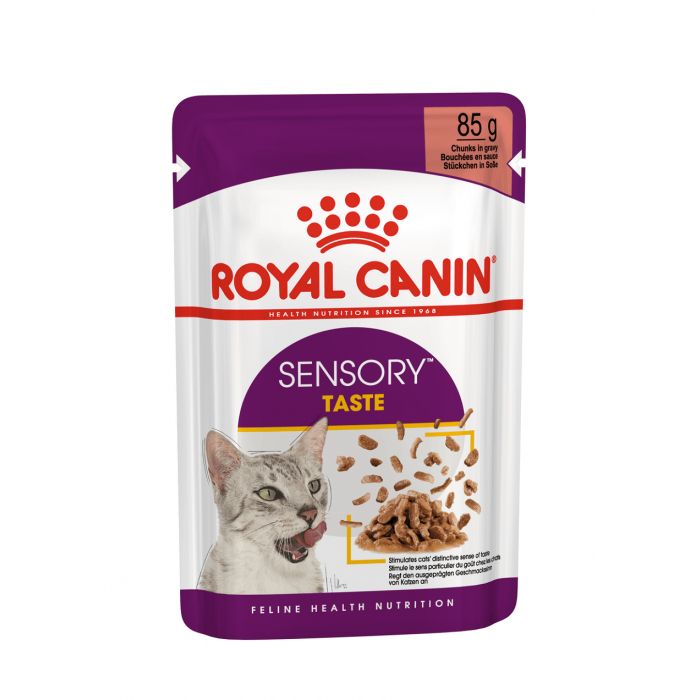 [15319] Bouchées en sauce pour chat Sensory Taste (12 sachets 85 g) - Royal Canin