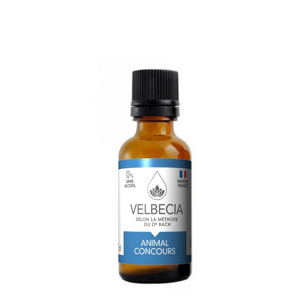 Mélange de fleurs de Bach Animal Compétition (30 ml) - Velbecia