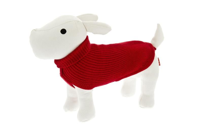 Pull tricot Lux rouge (Taille 80) - Ferribiella