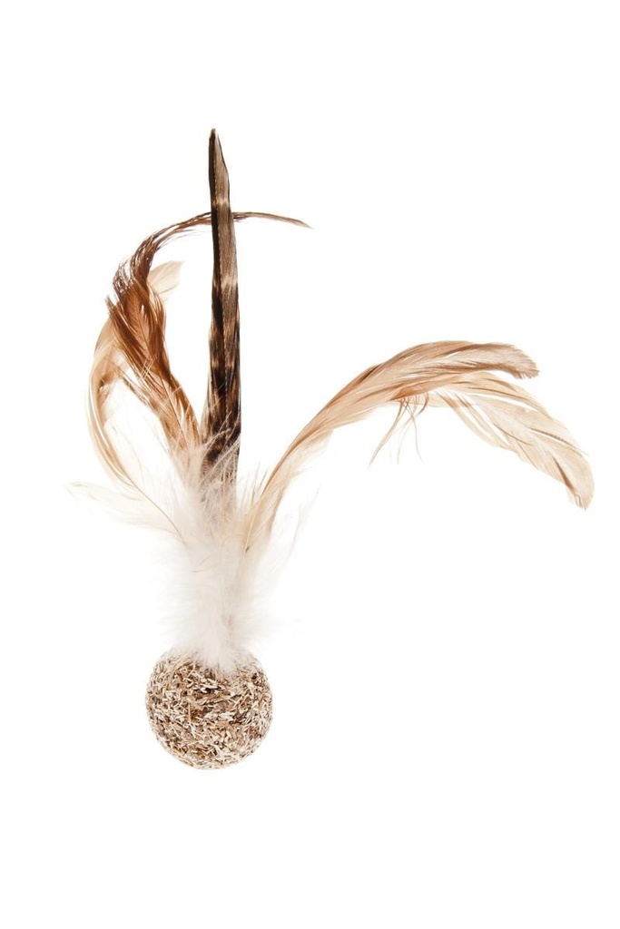 Balle de matatabi à plumes de faisan - Ferribiella