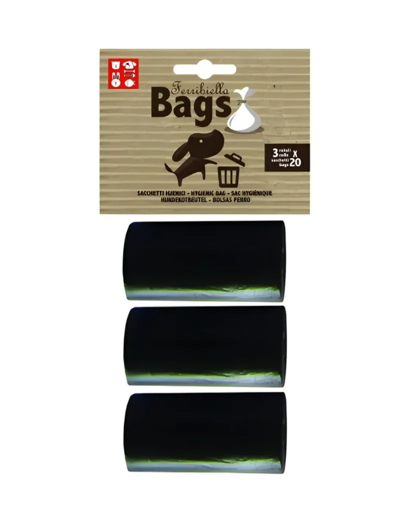 [15544_27783] Sachets ramasse crottes noir - Ferribiella
