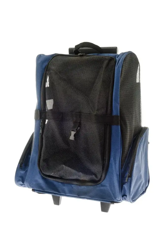 [15567_27803] Sac de transport à roulettes (Bleu) - Ferribiella