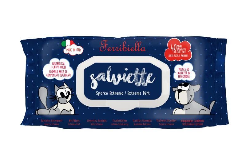 Lingettes humides saleté extrême x40 - Ferribiella