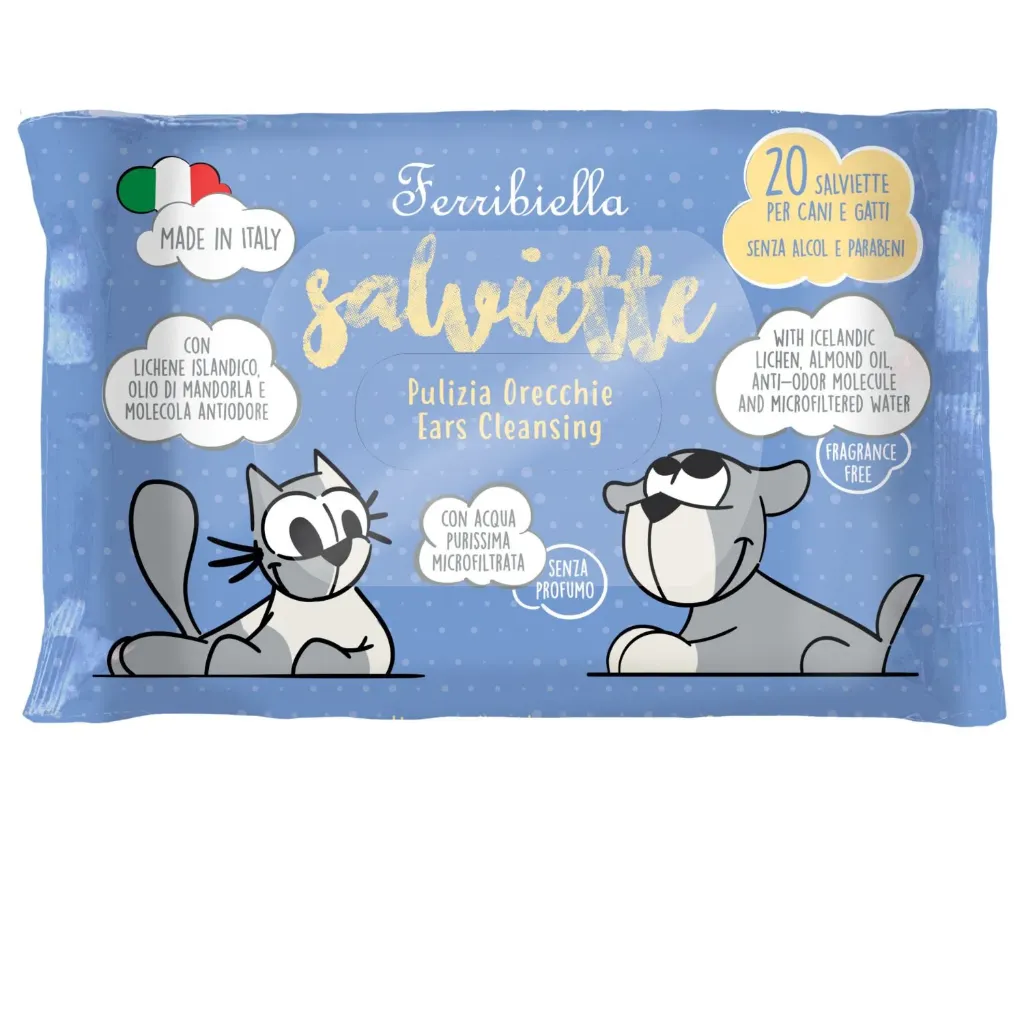 Lingettes pour oreilles (20 lingettes) - Ferribiella