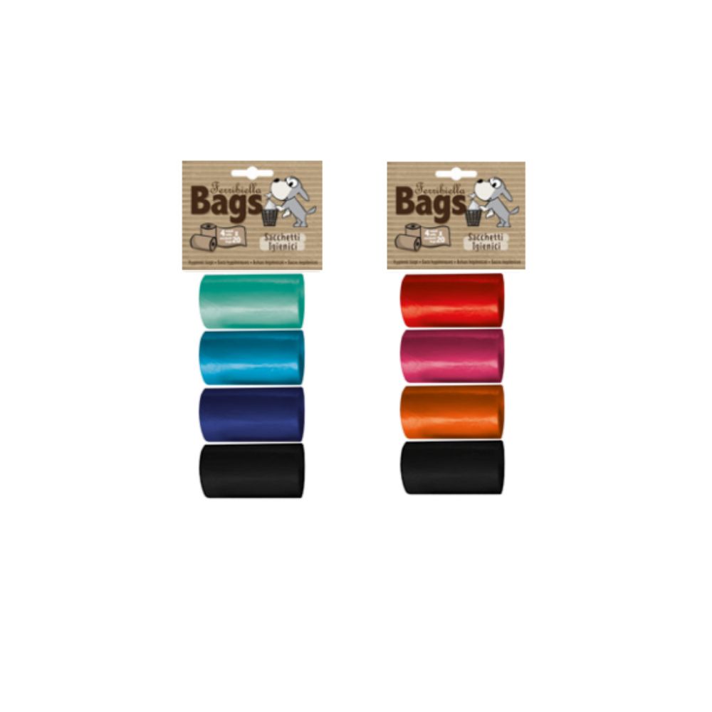 [15607_27864] Sacs à crottes rose (4 x 20)- Ferribiella