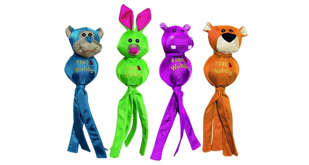 Jouet pour chien Kong Wubba (S) - Flamingo