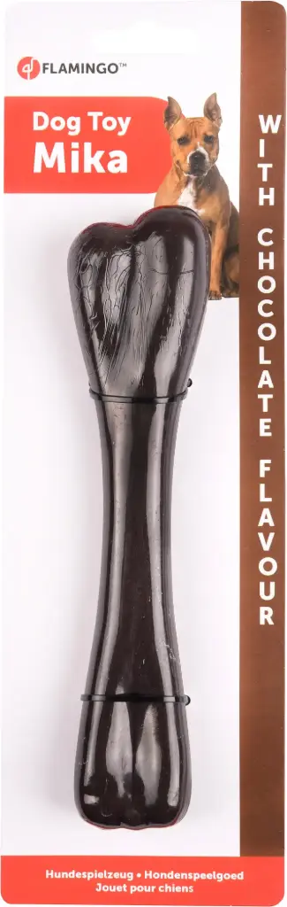 Jouet os saveur faux chocolat (19 cm) - Flamingo