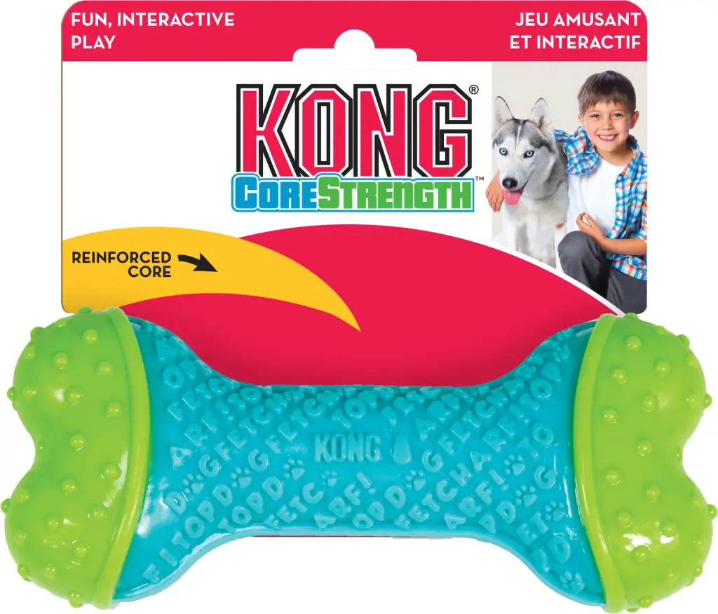 [15627_27882] Jouet os Kong (S/M) - Flamingo