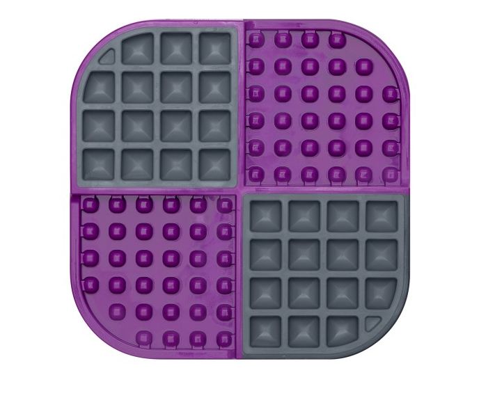 [15666_28017] Tapis de léchage pour chien "Slomo" (Violet) - LickiMat