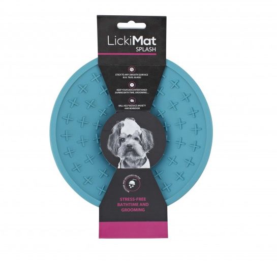 [15668_28024] Bol de léchage pour chien "Splash" (Turquoise) - LickiMat