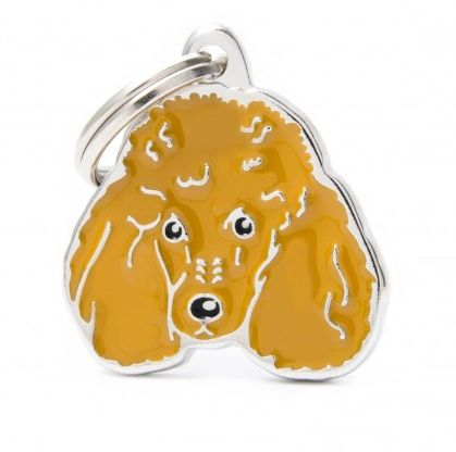 Médaille gravée Caniche (Marron) - MyFamily