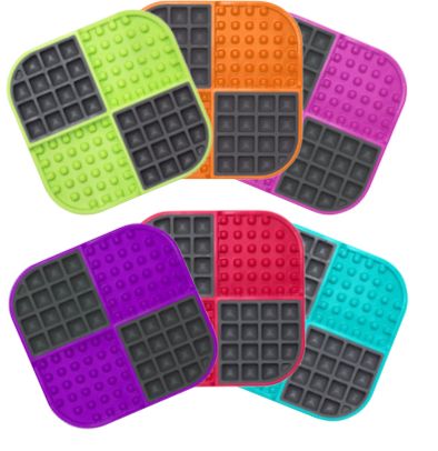 [15675_28057] Tapis de léchage pour chat "Slomo" (Orange) - LickiMat