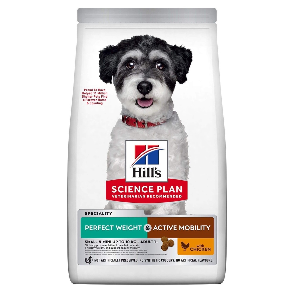 Adult Perfect Weight + Active Mobility Small & Mini (1,5kg) - Hill's Science Plan