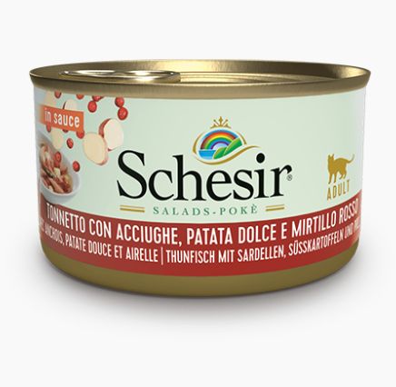 Salad Poké Thon et Anchois avec Patate Douce et Airelle (85 g) - Schesir