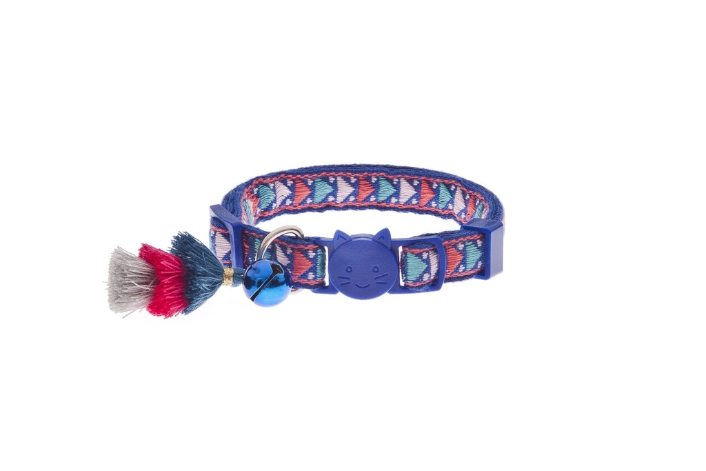 Collier pour chat Bohemian (Bleu) - Ferribiella