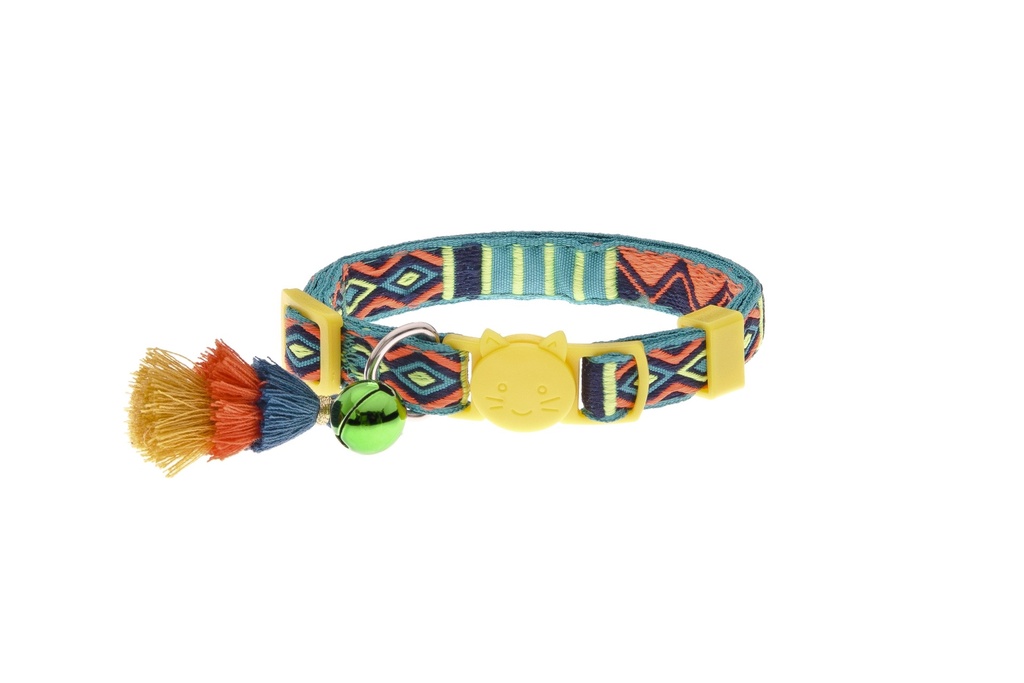 Collier pour chat Bohemian (Jaune) - Ferribiella