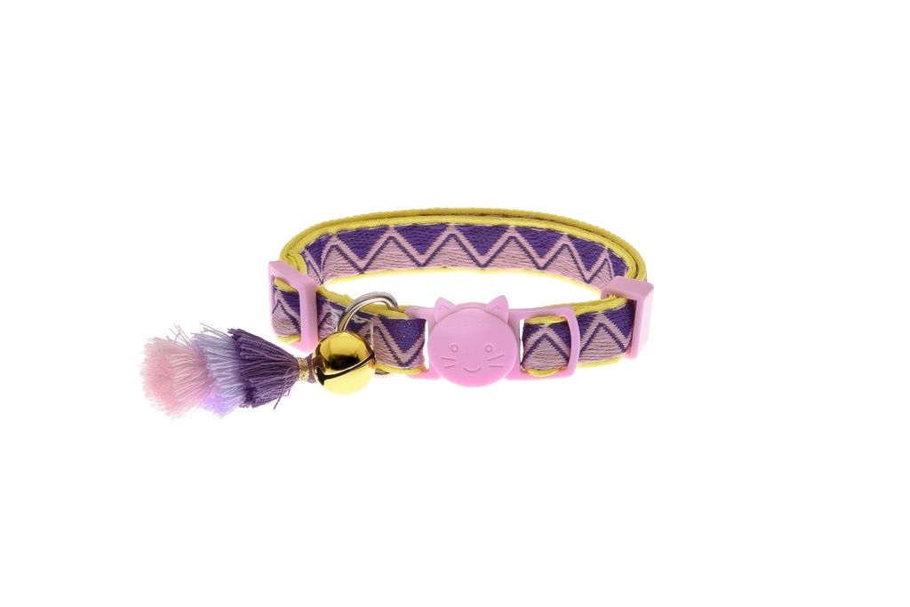 [15702_28122] Collier pour chat Bohemian (Rose) - Ferribiella