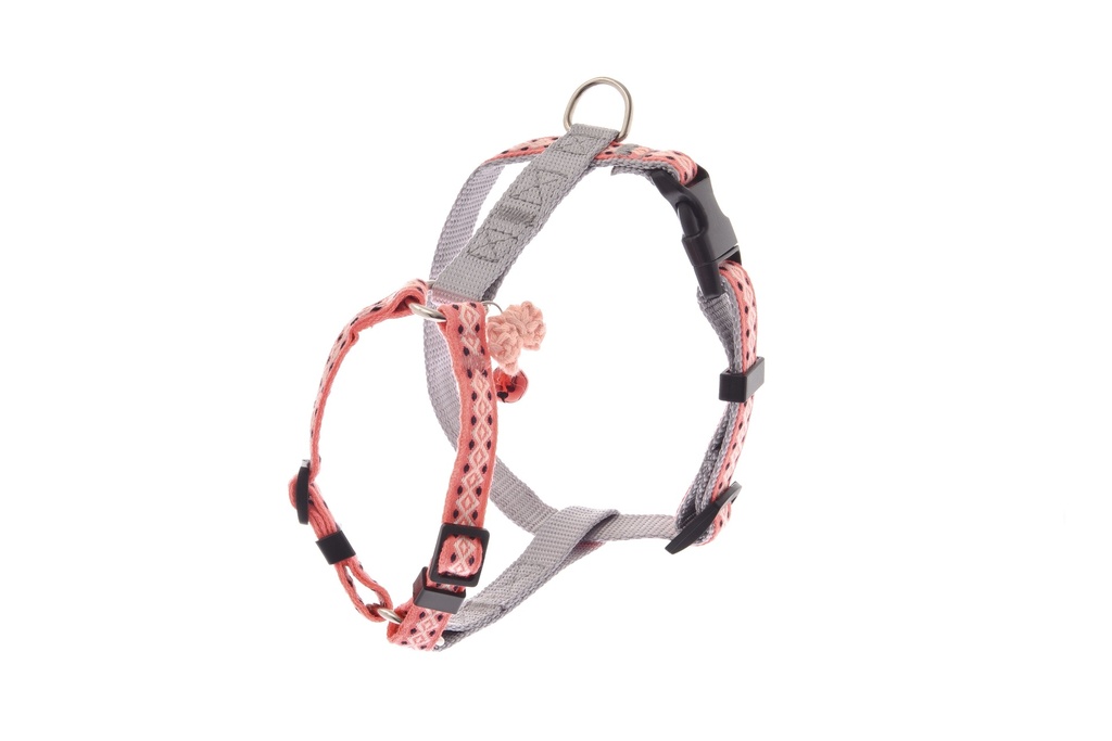 [15705_28136] Harnais + laisse pour chat Iceland - Gris (L) - Ferribiella