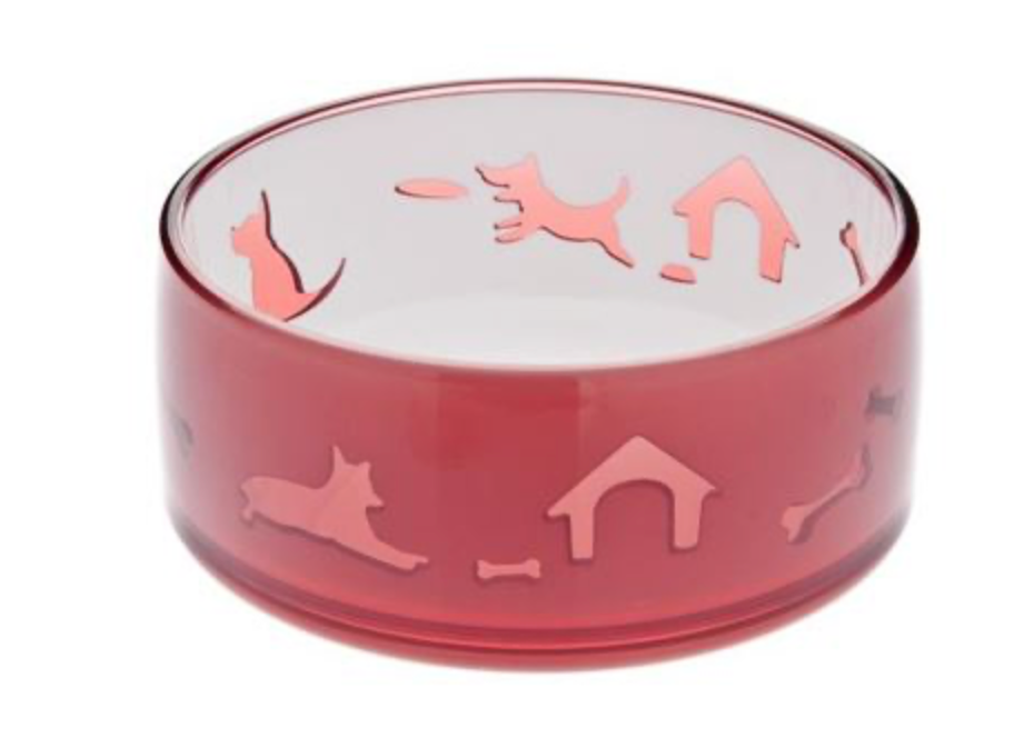 [15767_28180] Gamelle pour chat Duoworld (Rouge) - Ferribiella
