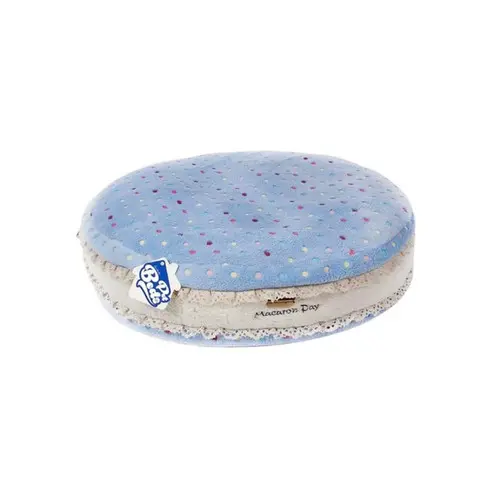 Coussin macaron (Bleu) - Ferribiella