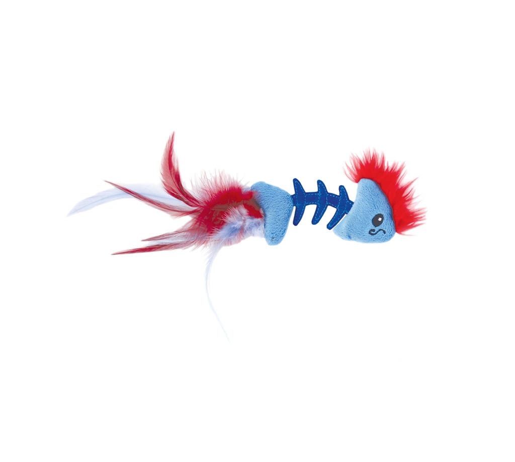 Jouet os de poisson à plumes - Petstages