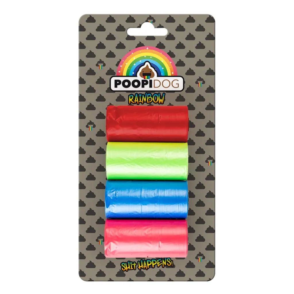 Sacs ramasse-crottes Rainbow (4 x 15) - Duvoplus