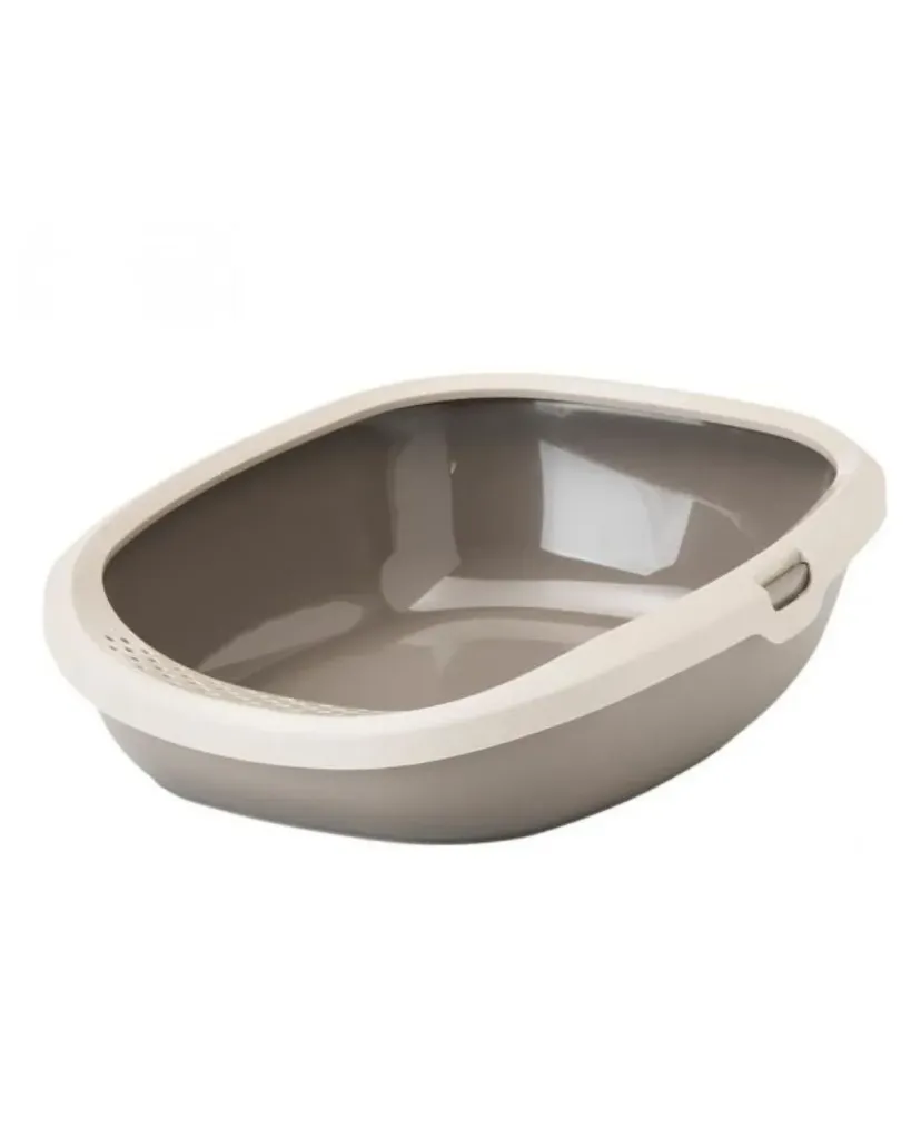 [15886_28428] Bac à chat Gizmo recyclé taupe (M) - Savic