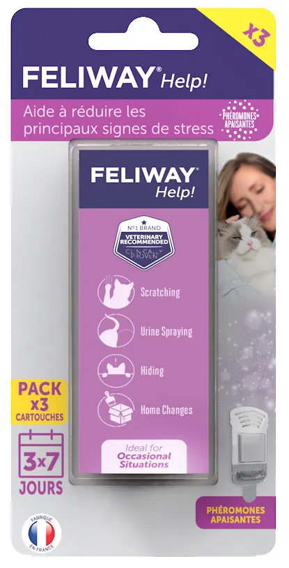 [15893] Pack 3 cartouches Feliway Help - Ceva