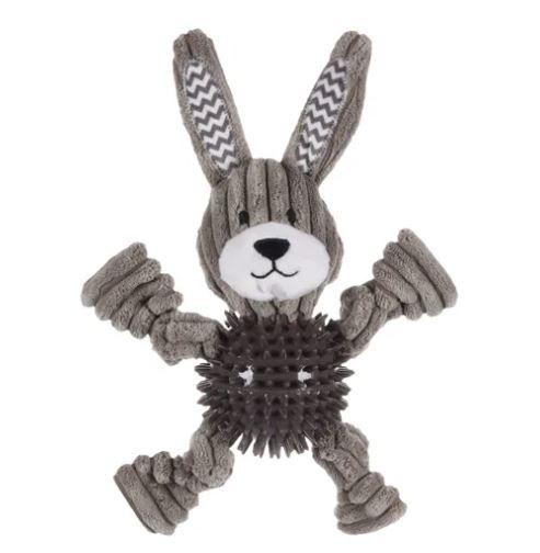 [15899] Jouet Gommy Lapin avec balle (27 cm) - Flamingo