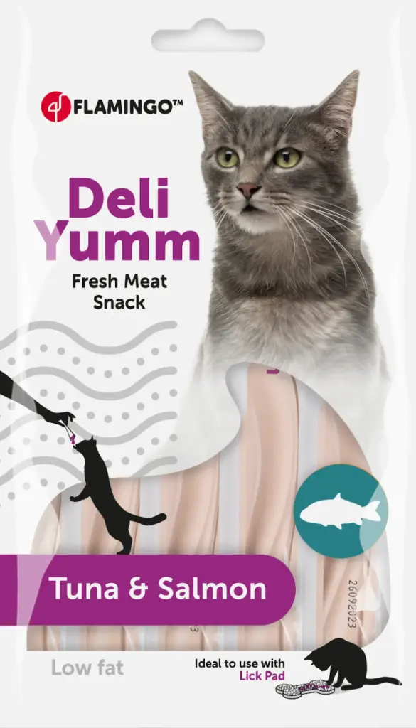 Friandise Deli Yumm Fresh Meat Thon & Saumon (70 g) - Flamingo