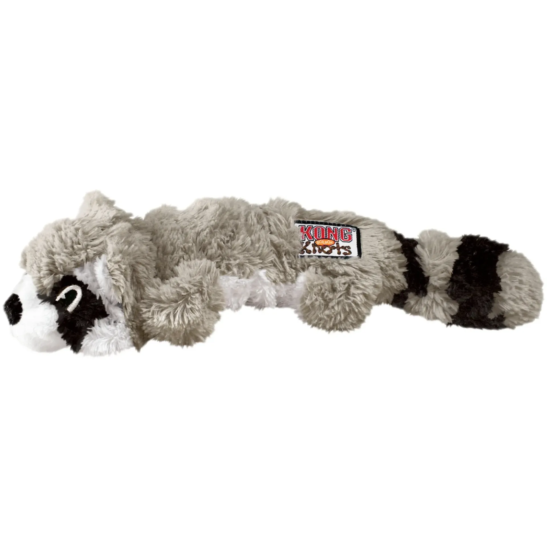 Peluche raton laveur nœuds froissés (40 cm) - Kong