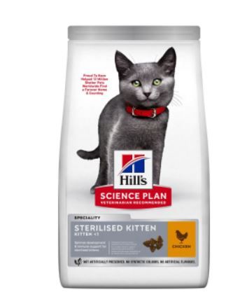 [15994_28525] Feline Kitten Sterilised au poulet (3 kg) - Hill's Science Plan