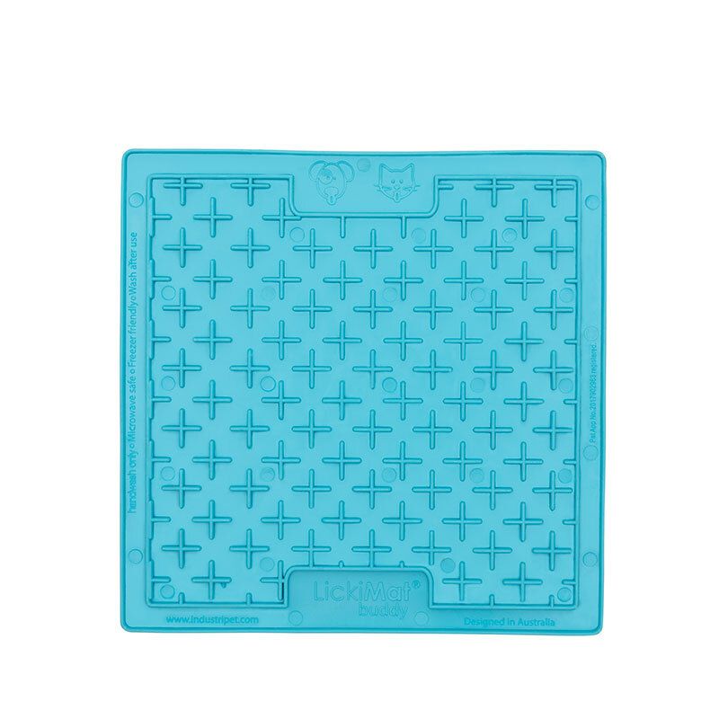 [16001_28529] Tapis de léchage pour chien "Buddy" (Turquoise) - Lickimat