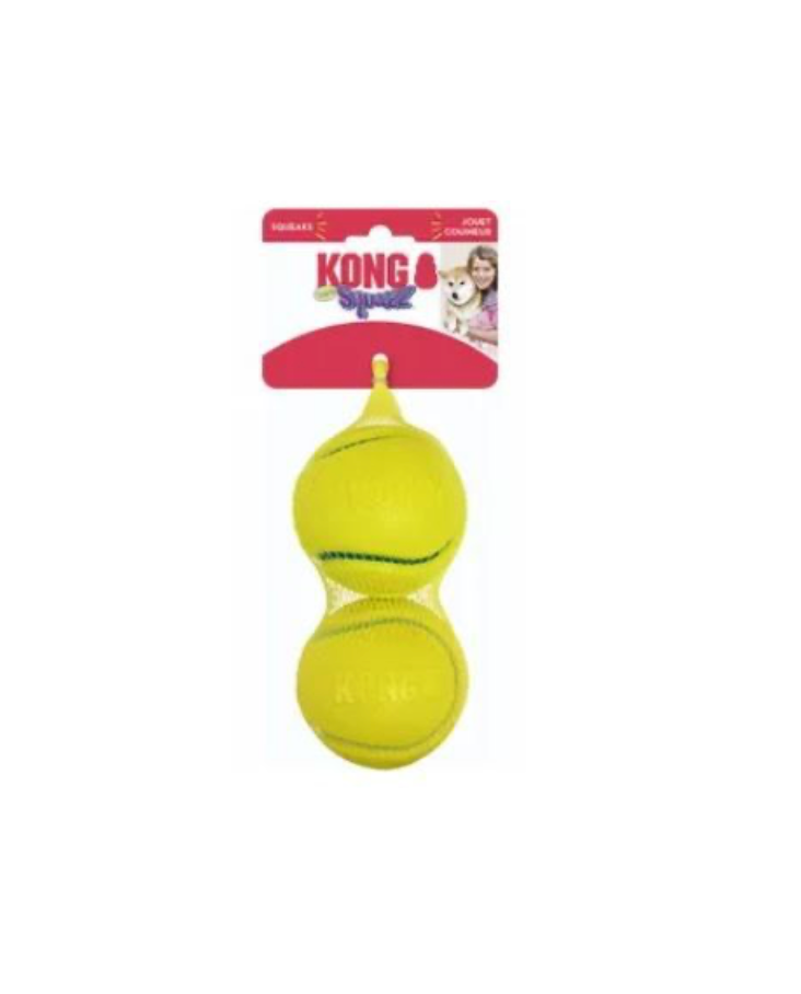 Lot de 2 balles "Squeezz Tennis" (M) - Kong