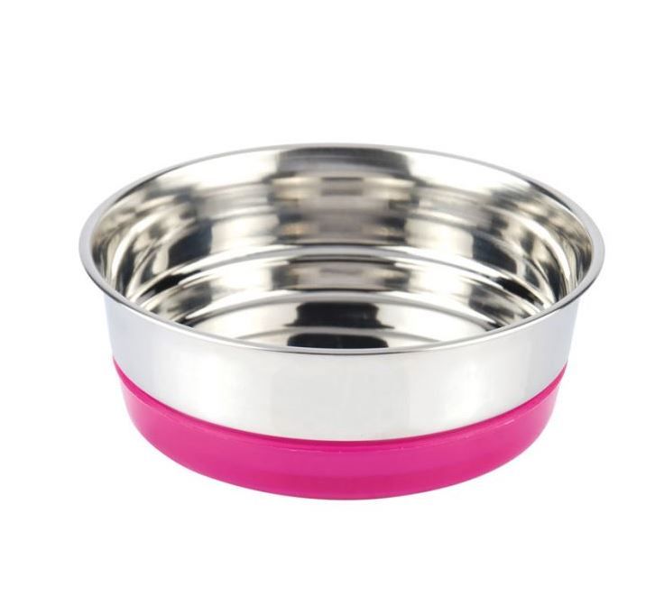 [16061_28615] Bol en acier fluo - Rose (470 ml) - Croci