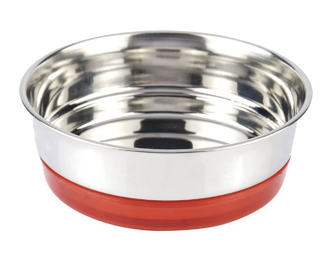 Bol en acier fluo - Rouge (820 ml) - Croci