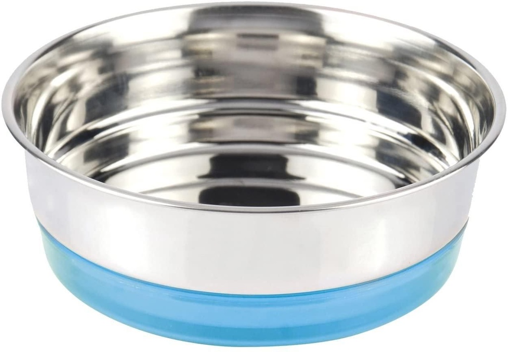 [16061_28622] Bol en acier fluo - Bleu clair (820 ml) - Croci