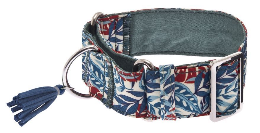 [16090_28671] Collier Kami bleu (M) - Ferribiella