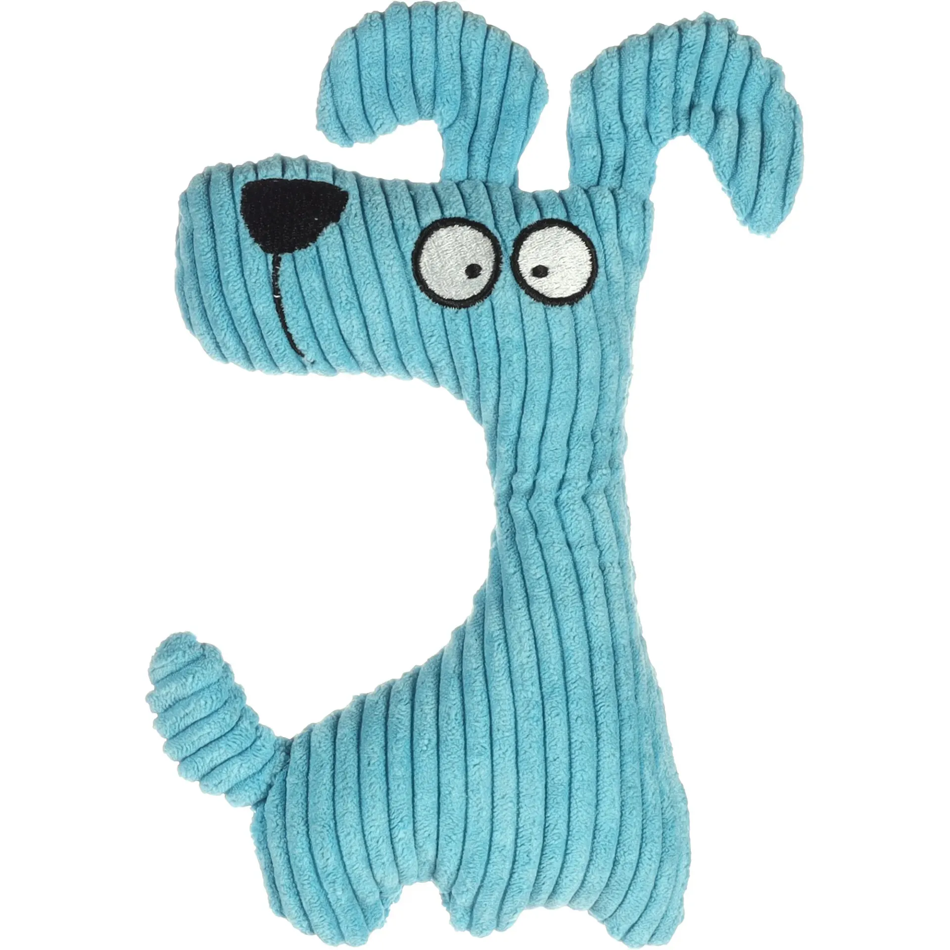 Peluche chien bleu en velours (23 cm) - Flamingo